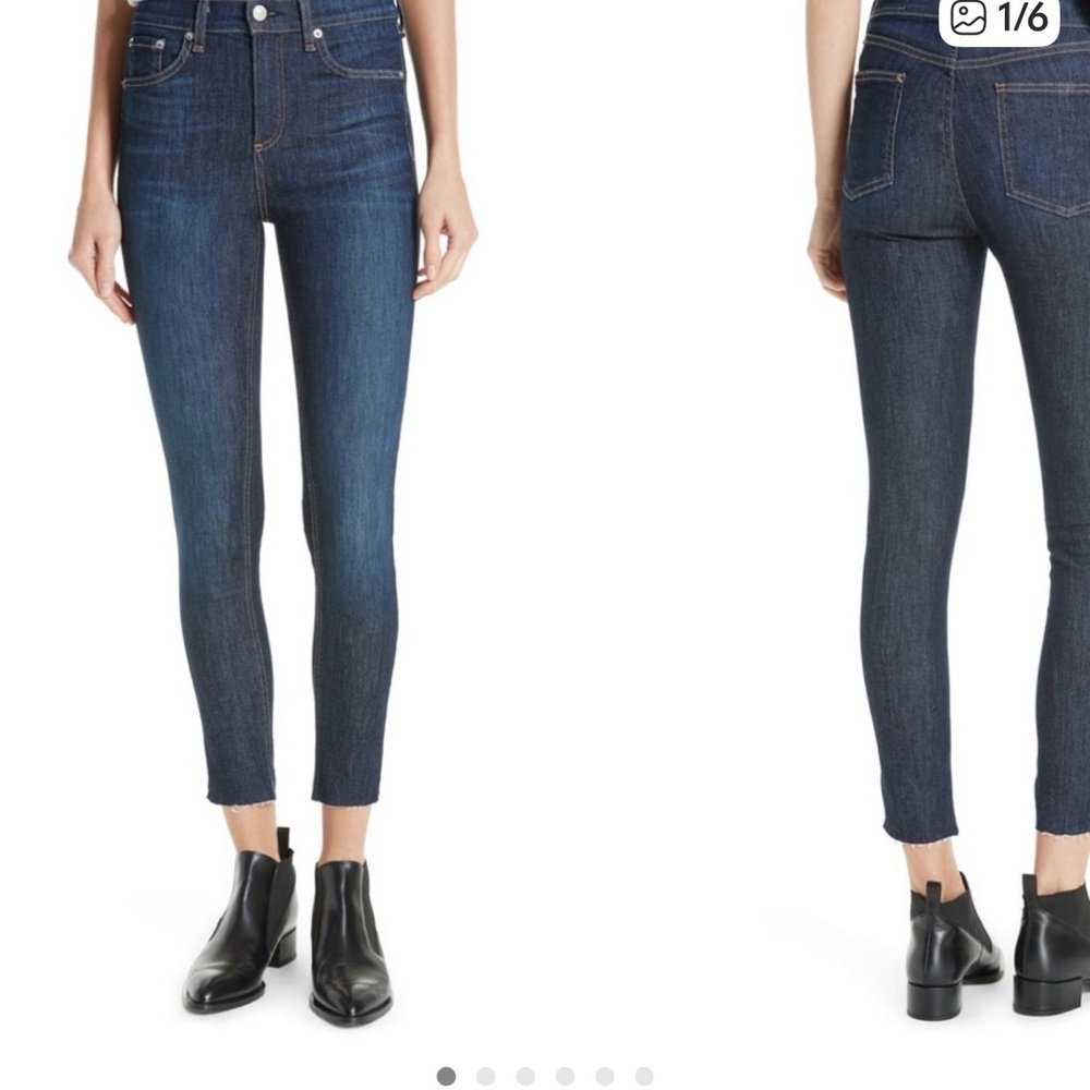 Rag and Bone High Rise Skinny Ankle jeans
